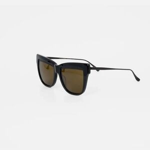 Bottega Veneta Black Sunglasses — cross-cross detail